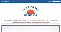 Desktop Screenshot of morningsunbooks.com