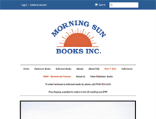 Tablet Screenshot of morningsunbooks.com